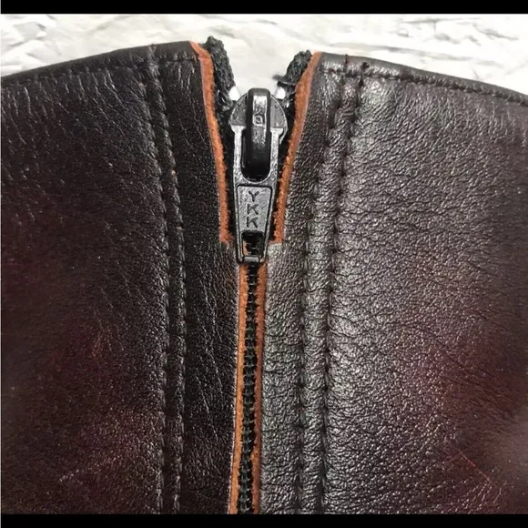 USA Sage by Abilene (Neo-Comp Soles) Size 10.5EE Black Cherry Leather Zip Boot