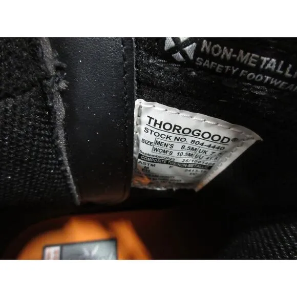 Used Thorogood GEN-Flex2 8” Side-Zip Wellington Pull On Work Boots -  8.5 M US