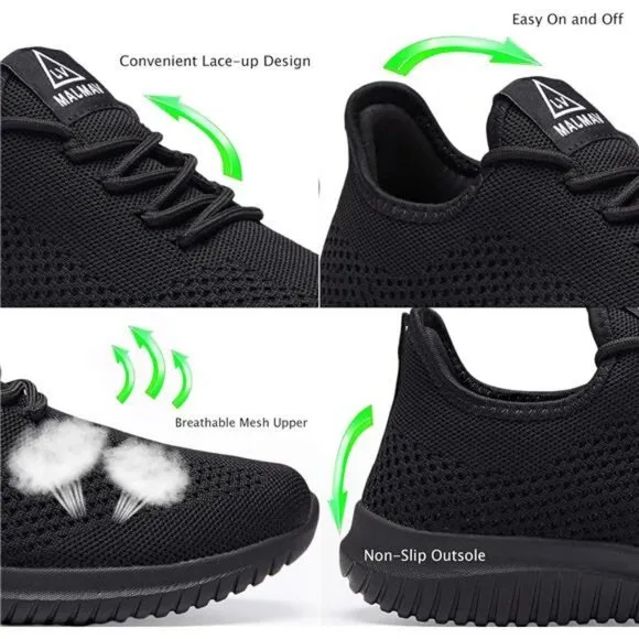 VAMJAM Mens Running Shoes Lightweight Mesh Non Slip Walking Workout Sneakers