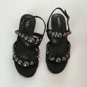 Vaneli Girl's Sandals Tack Black Color Size 4M DM1