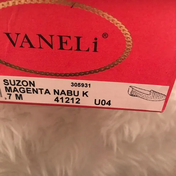 VANELI Suzon magenta yellow color block nabuk ballet flats gold studs 7M NWOT