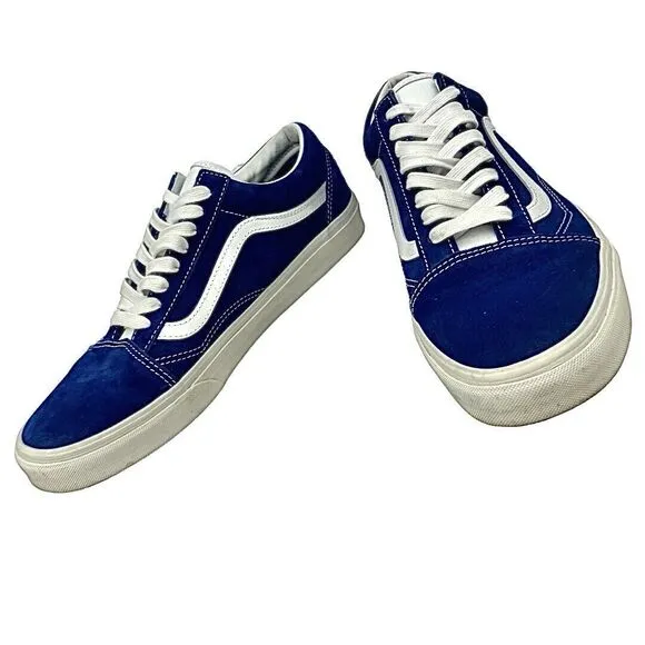 Vans Authentic Heiq Eco Dry Dupon Water Repellent Blue/White Size 10.5 Medium