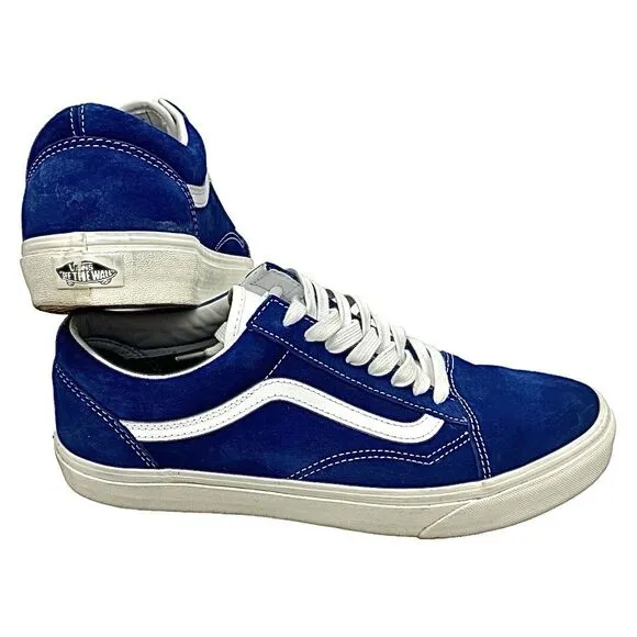 Vans Authentic Heiq Eco Dry Dupon Water Repellent Blue/White Size 10.5 Medium