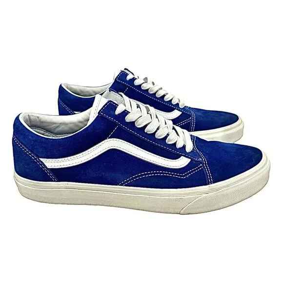 Vans Authentic Heiq Eco Dry Dupon Water Repellent Blue/White Size 10.5 Medium