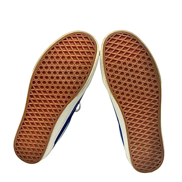 Vans Authentic Heiq Eco Dry Dupon Water Repellent Blue/White Size 10.5 Medium