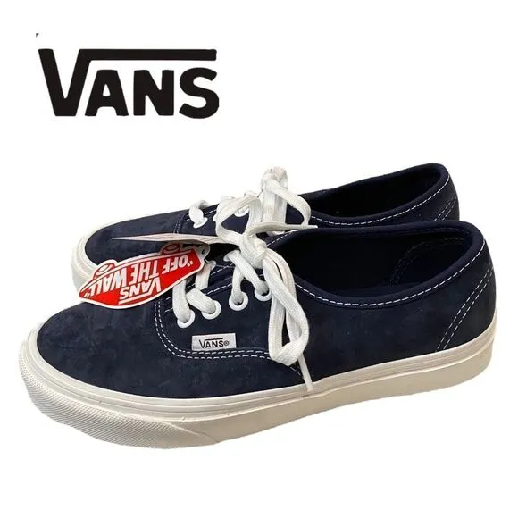 Vans Authentic Heiq Eco Dry Dupont Navy Blue Suede Women's Men's Sneakers NEW