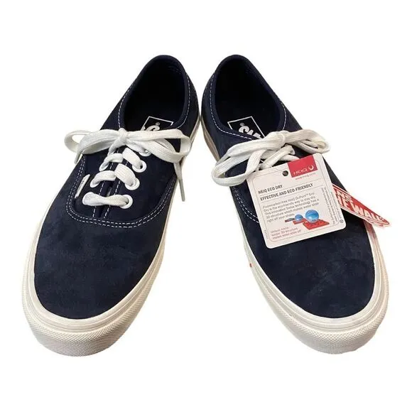 Vans Authentic Heiq Eco Dry Dupont Navy Blue Suede Women's Men's Sneakers NEW