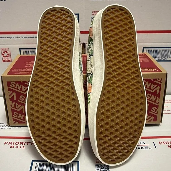 Vans Authentic Slip-On Eco Theory Positive Earth &amp; Nature Frog Print NWT Sneaker