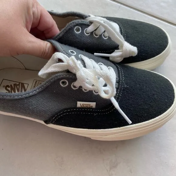 Vans Eco Theory Wool Charcoal Grey Sneakers Size 6.5M/8W