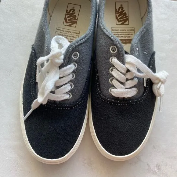 Vans Eco Theory Wool Charcoal Grey Sneakers Size 6.5M/8W