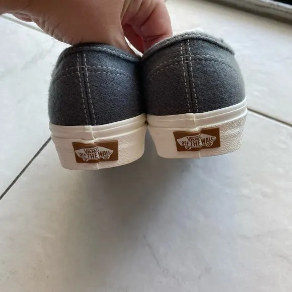 Vans Eco Theory Wool Charcoal Grey Sneakers Size 6.5M/8W