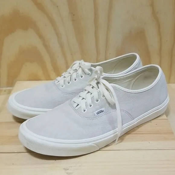 VANS Gray Suede HEIQ Eco Dry Water Repellent Skate Shoe Sneakers sz 13