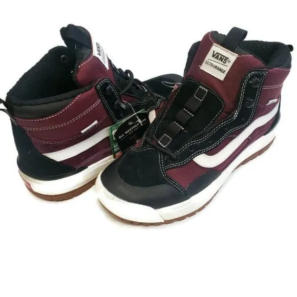Vans Mens Size 8 Womens 9.5 Ultrarange Exo HI All Weather MTE Sneakers Maroon