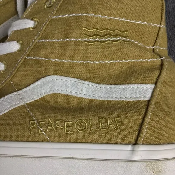 Vans Sk8-Hi Tapered Eco Theory Peace Leaf Sneakers Size Men 10.5 M