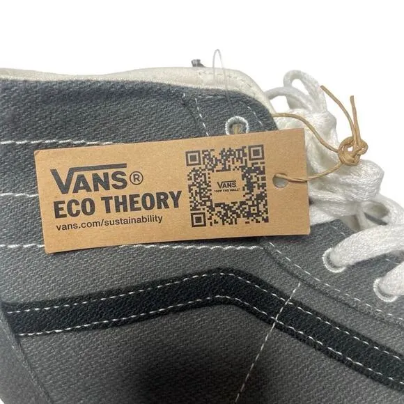 Vans SK8 Hi Tapered Eco Theory Sneakers Skate Shoes Wool Grey Mens Size 12