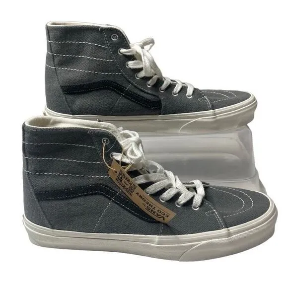 Vans SK8 Hi Tapered Eco Theory Sneakers Skate Shoes Wool Grey Mens Size 12