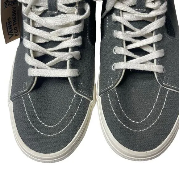 Vans SK8 Hi Tapered Eco Theory Sneakers Skate Shoes Wool Grey Mens Size 12