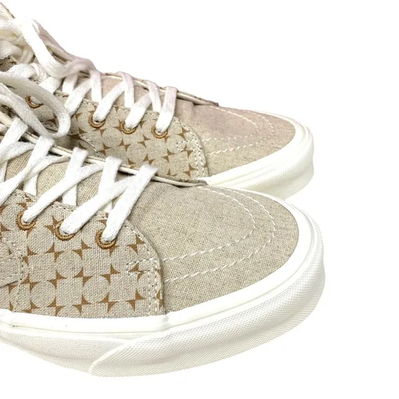 VANS Sk8-Hi Tapered Shoes High Top Canvas Beige Men’s Size Sneakers VN0A5KRUBRO