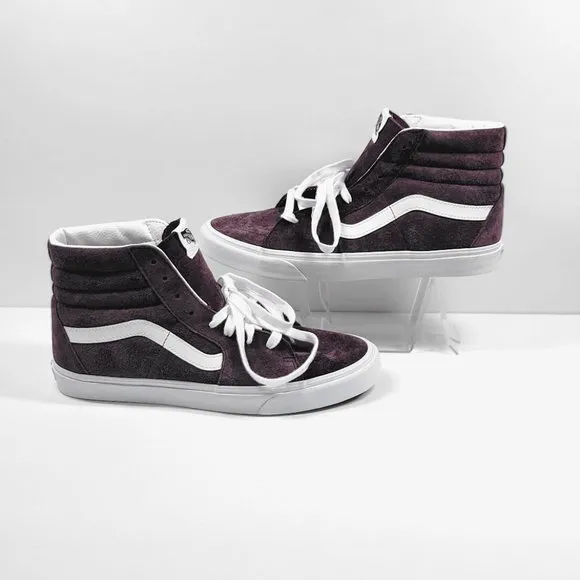 VANS sk8 Hi wine suede sneakers Sz 12 NEW