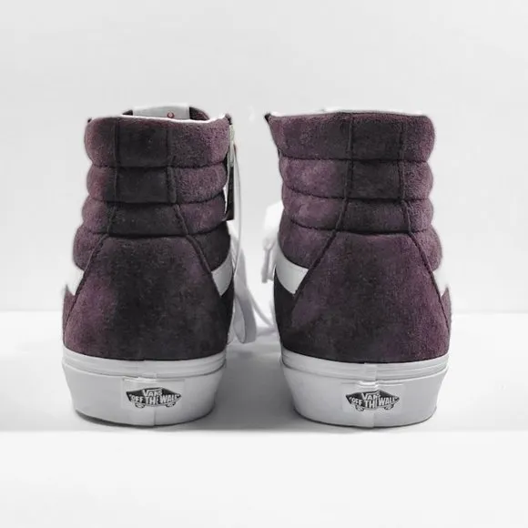 VANS sk8 Hi wine suede sneakers Sz 12 NEW