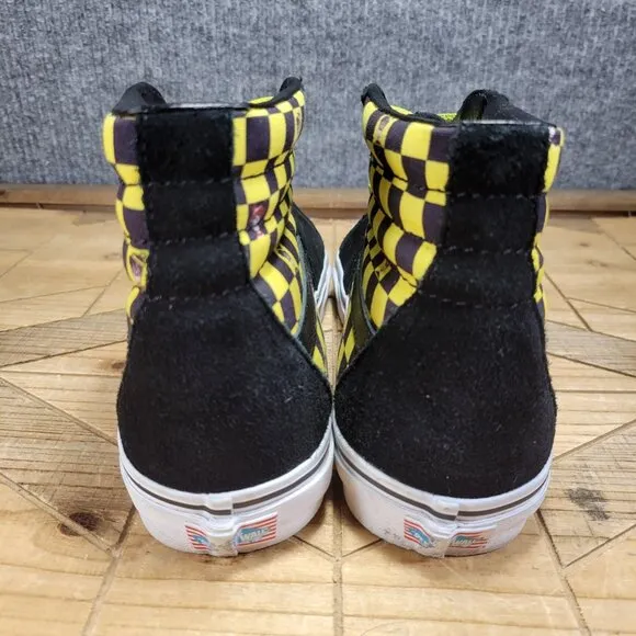 Vans Sk8-Hi x Where's Waldo Sneakers Shoes Men's Size 10.5 Black Yellow Skaters