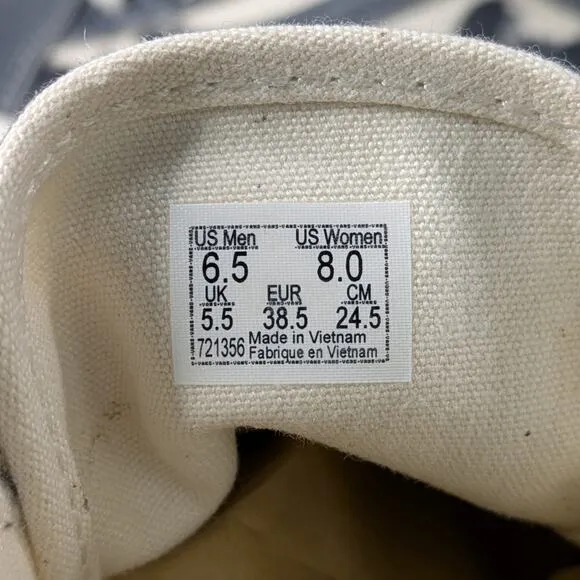 Vans Womens 8 / Mens 6.5 Old Skool Sneakers Eco Theory Asphalt Natural Shoes