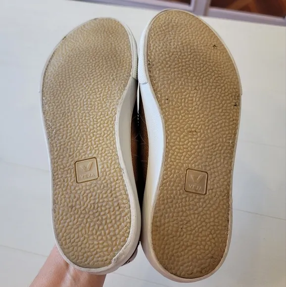Veja Esplar Low Sneakers in Metallic Bronze
