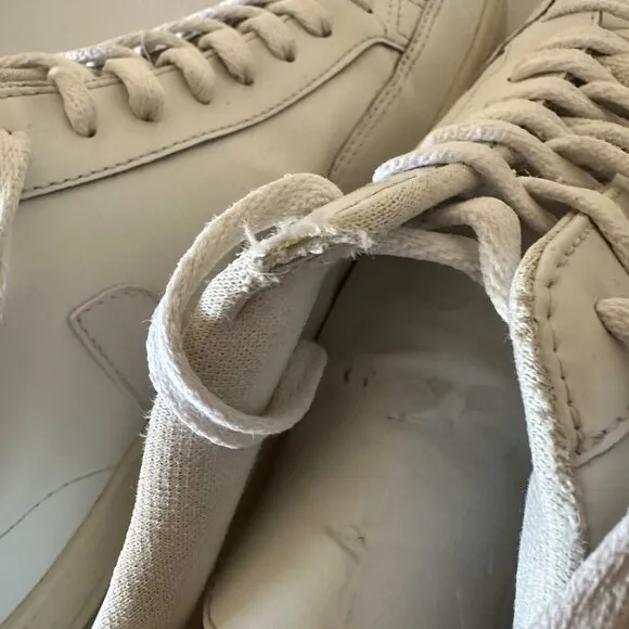 VEJA V-12 Leather Sneakers | Extra White/White Mens Size 11.5 Lace Up Trainers