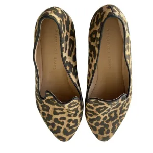 Veronica Beard Griffin Leopard-Print Canvas Loafers Women’s Size 8.5 M