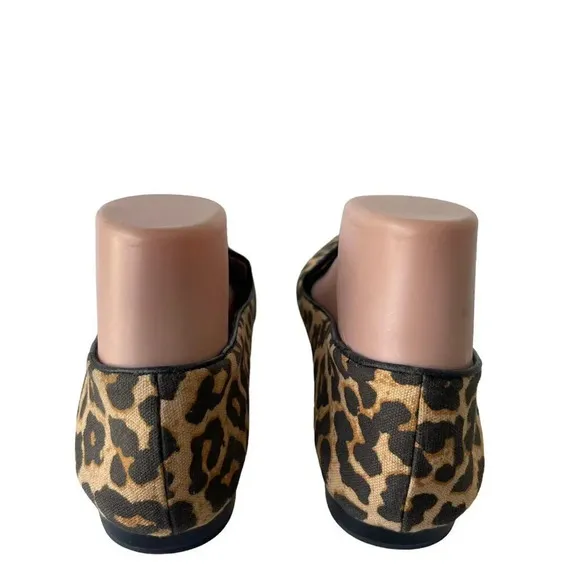 Veronica Beard Griffin Leopard-Print Canvas Loafers Women’s Size 8.5 M