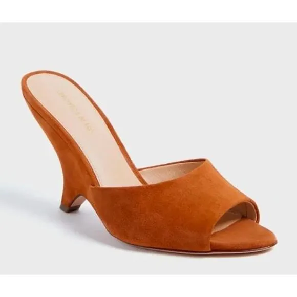 Veronica Beard Women's Mila Sculpture Suede Sculpture Sandals NWT 498 7.5