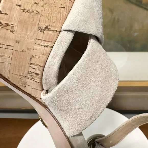 🌹VERONICA BEARD🌹Lucille Cork Suede Platform Sandal Size: 9M