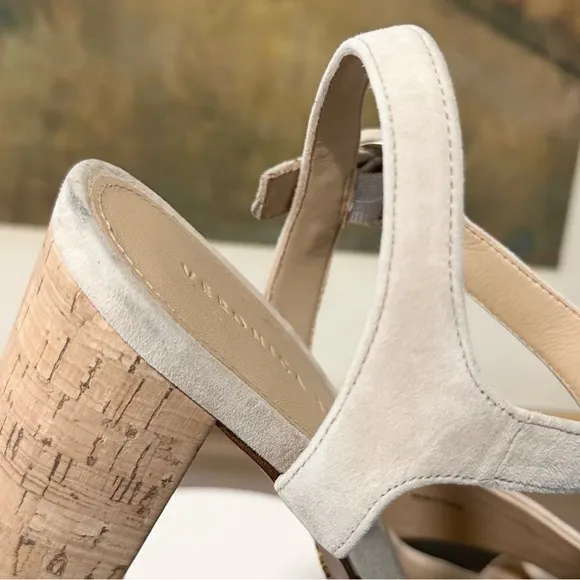 🌹VERONICA BEARD🌹Lucille Cork Suede Platform Sandal Size: 9M