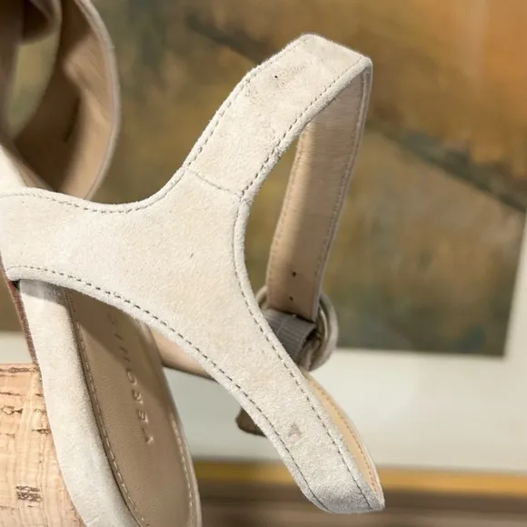 🌹VERONICA BEARD🌹Lucille Cork Suede Platform Sandal Size: 9M
