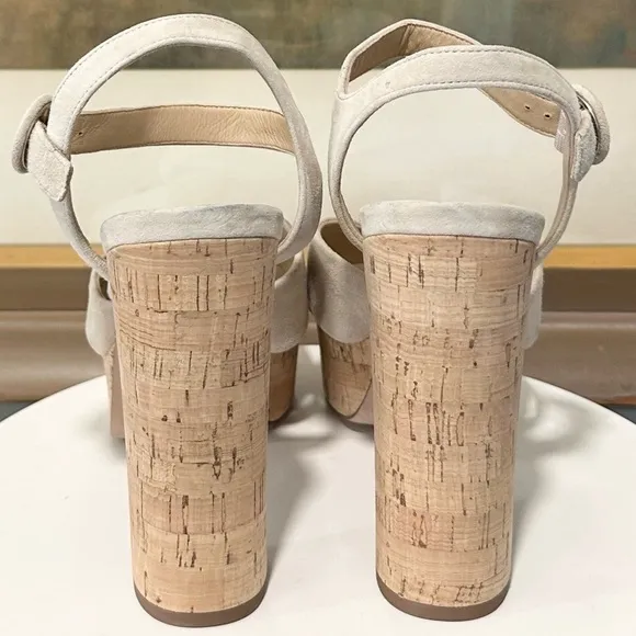 🌹VERONICA BEARD🌹Lucille Cork Suede Platform Sandal Size: 9M
