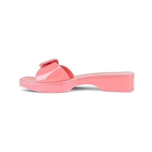 VERONICA BEARD Sandals Davina NEW Jelly Buckle Slides Y2K Retro Vibe Pink Size 8