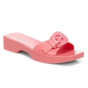 VERONICA BEARD Sandals Davina NEW Jelly Buckle Slides Y2K Retro Vibe Pink Size 8