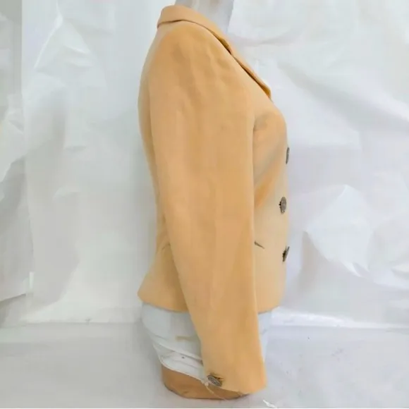 [Versace] Classic Vintage Yellow Blazer Embellished Buttons Women’s Sz 38 / US 2