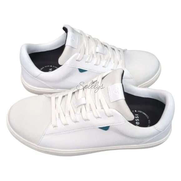 Vessi Soho Ivory White Low Top Waterproof Vegan Leather Casual Sneaker Mens 9
