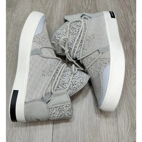 Via Nano Waterproof Knit High Top Men's Sneakers Shoes Gray Size 9 EU 40
