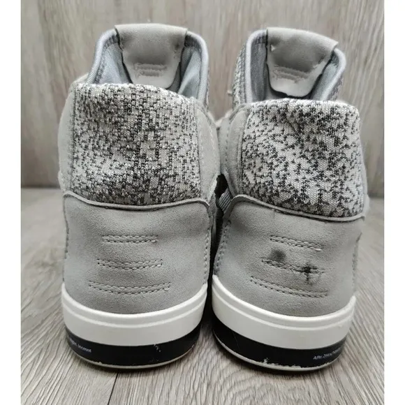 Via Nano Waterproof Knit High Top Men's Sneakers Shoes Gray Size 9 EU 40