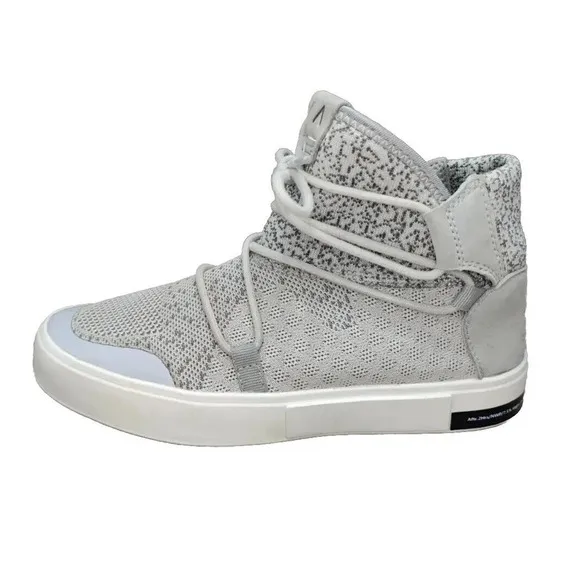 Via Nano Waterproof Knit High Top Men's Sneakers Shoes Gray Size 9 EU 40