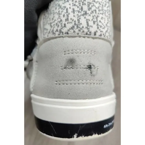 Via Nano Waterproof Knit High Top Men's Sneakers Shoes Gray Size 9 EU 40
