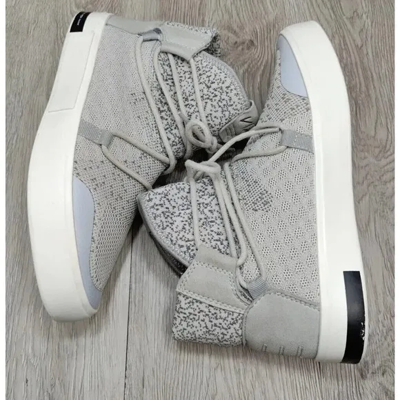 Via Nano Waterproof Knit High Top Men's Sneakers Shoes Gray Size 9 EU 40