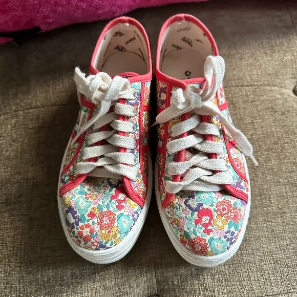 Victoria Barcelona Liberty Floral Print Platform Sneakers sz: 4