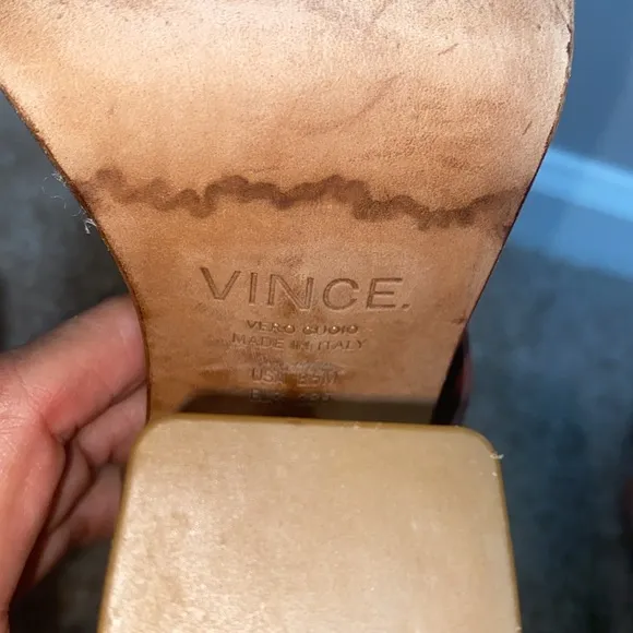 VINCE | Brown Platform Sandals with Chunky Heel