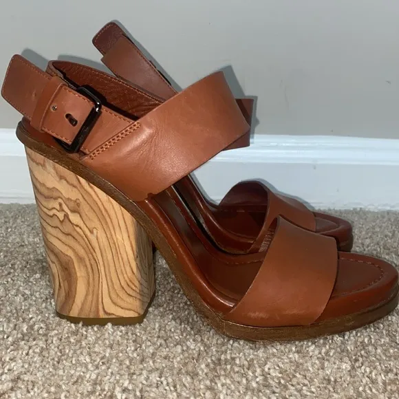 VINCE | Brown Platform Sandals with Chunky Heel
