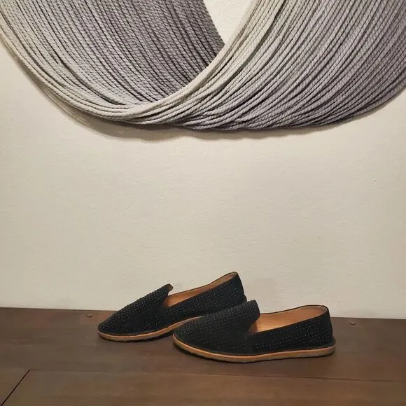 Vince Camuto Alvita Studded Suede Flats Sz 9