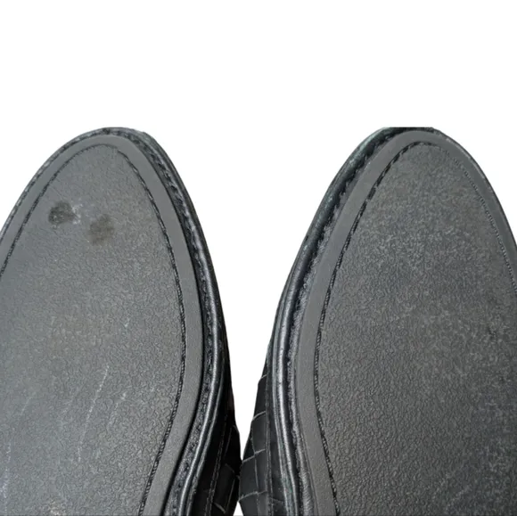 Vince Freeman Black Woven Slides Mules Women's Size 8 Medium