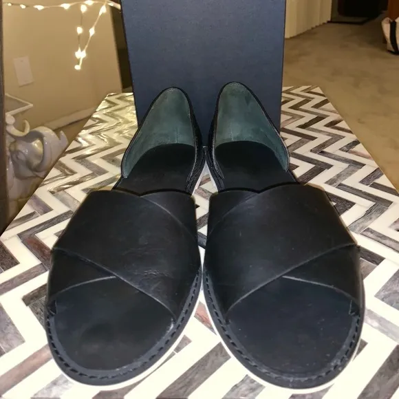 Vince Huarache in black Nico Leather